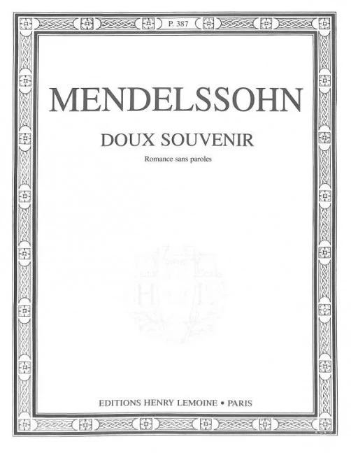 Doux Souvenir Romance sans paroles n°1