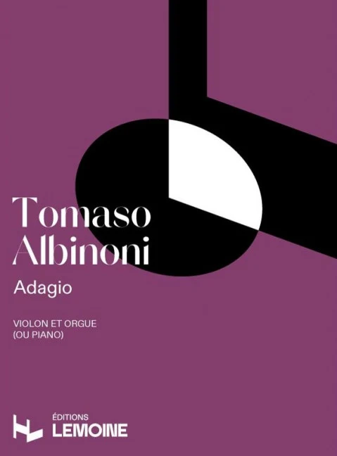 Albinoni Tomaso: Adagio en Sol mineur — violin and organ (piano)