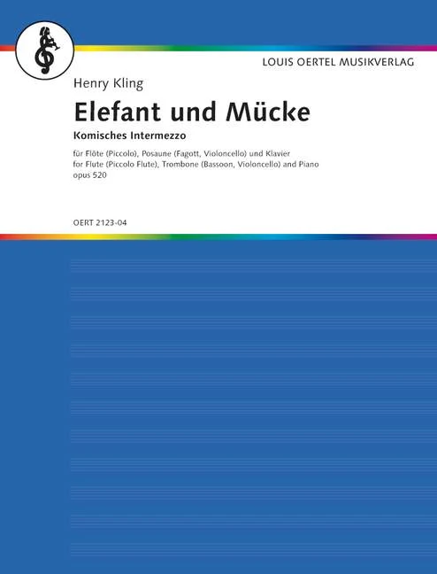 Elephant and Midge op. 520 Komisches Intermezzo 鋼琴三重奏 間奏曲