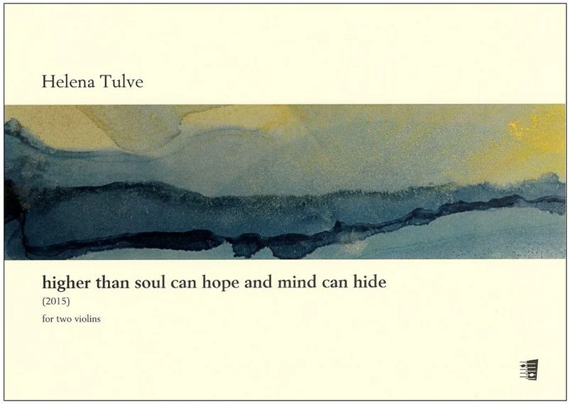 higher than soul can hope and mind can hide for two violins - Playing score