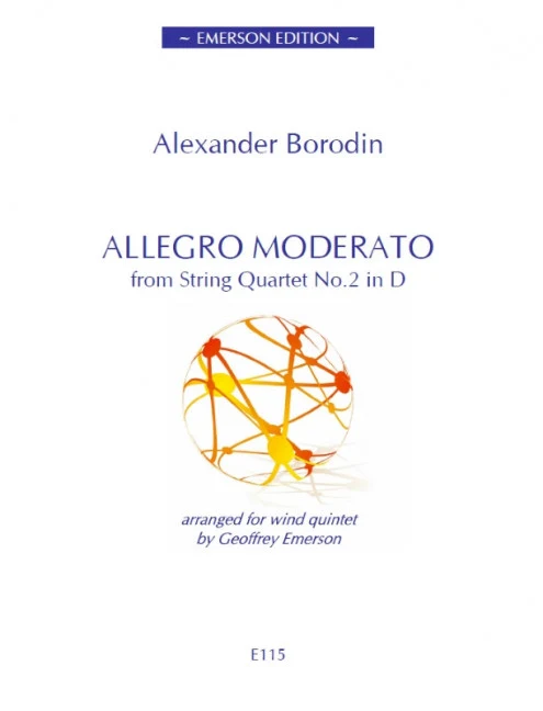 Allegro Moderato from String Quartet No.2 in D major 玻羅定 木管五重奏 弦樂四重奏大調
