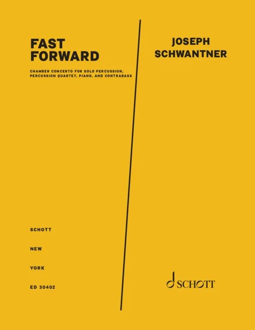 Fast Forward chamber concerto for solo percussion, percussion quartet, piano, and contrabass
