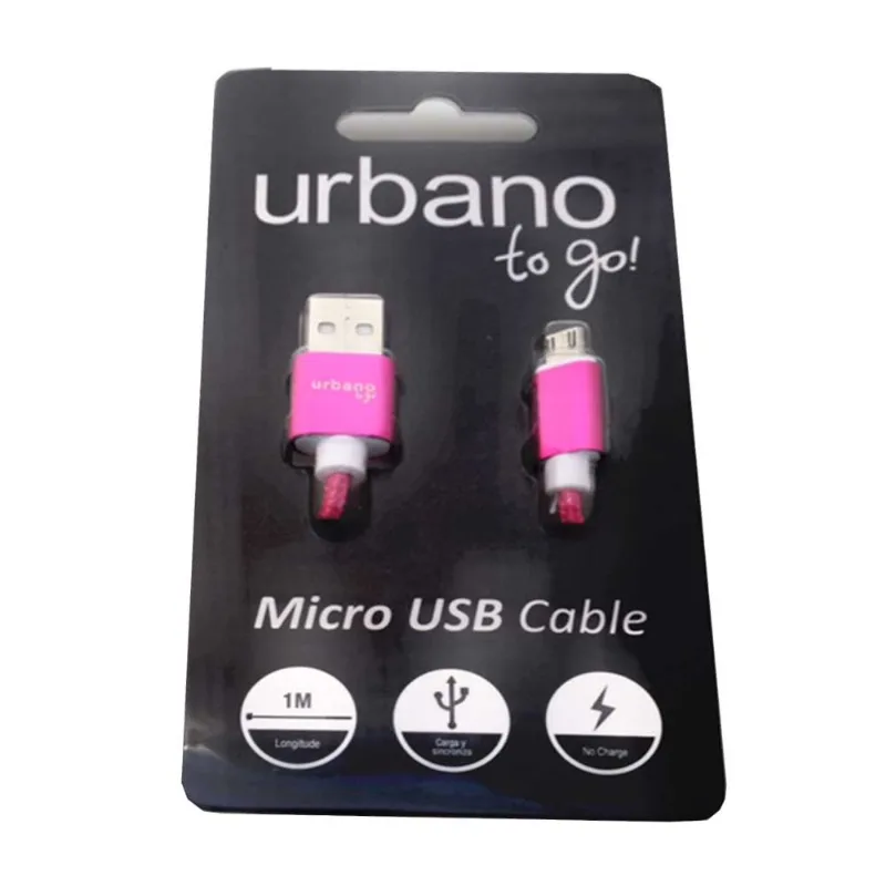 Cable Usb Urbano To Go Aluminum Pink-cja-un.-1