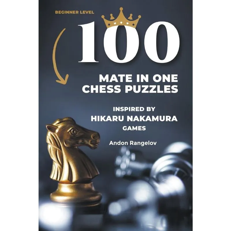 Livro 100 Mate in One Chess Puzzles, Inspired by Hikaru Nakamura Games