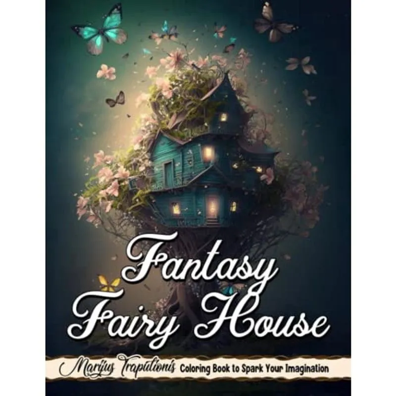 Livros de Fantasia para Colorir Para Adultos Relaxamento: Encantado Fa