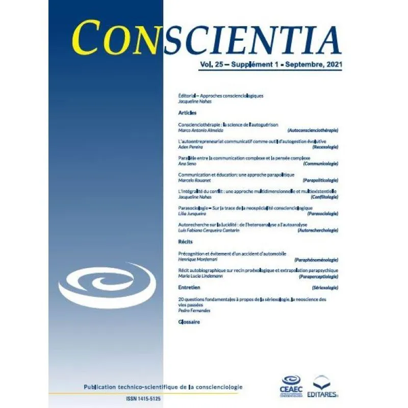 Revue Conscientia: Vol. 25 ? Supplément 1 ? Septembre ? 2021