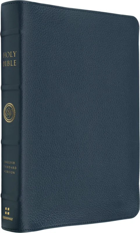 ESV Heirloom Bible Gratia Large Print Thinline Reference Edition Calfskin Meridian Blue (Red Letter Edition)
