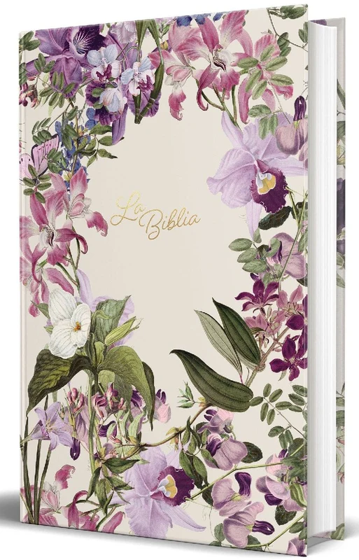 La Biblia Católica: Edición Letra Grande. Tapa Dura, Morada Con Flores / Catholic Bible: Large Print, Hard Cover, Purple with Flowers