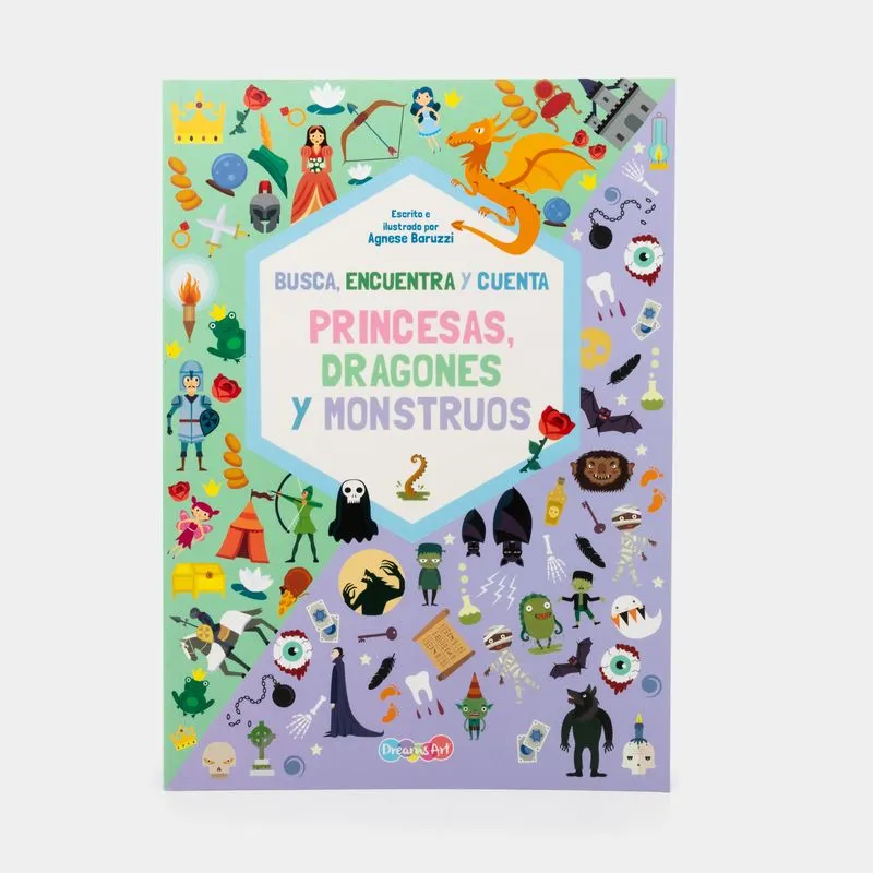 Busca, encuentra y cuenta princesas, dragones y monstruos