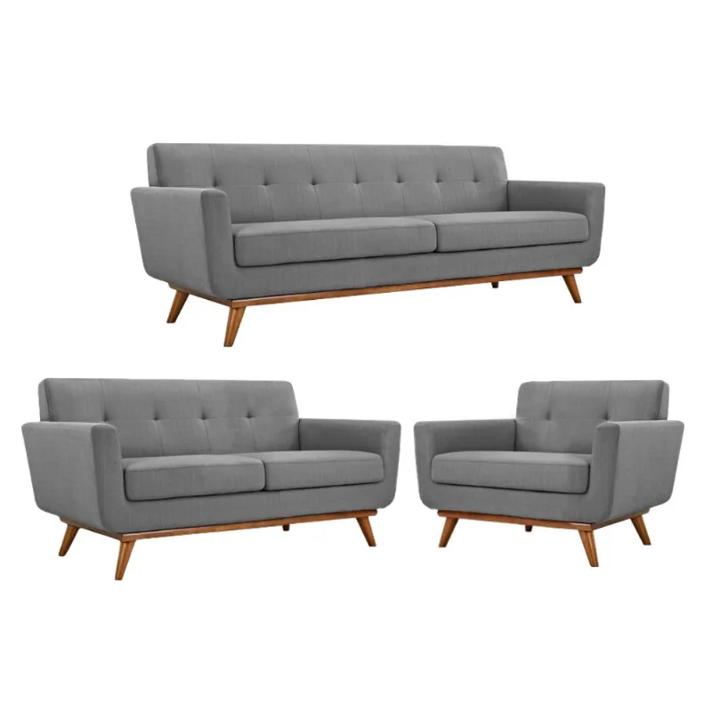 SALA BUNDY GRIS CLARO 3 2 1 CUERPOS - FALOTIH 3M