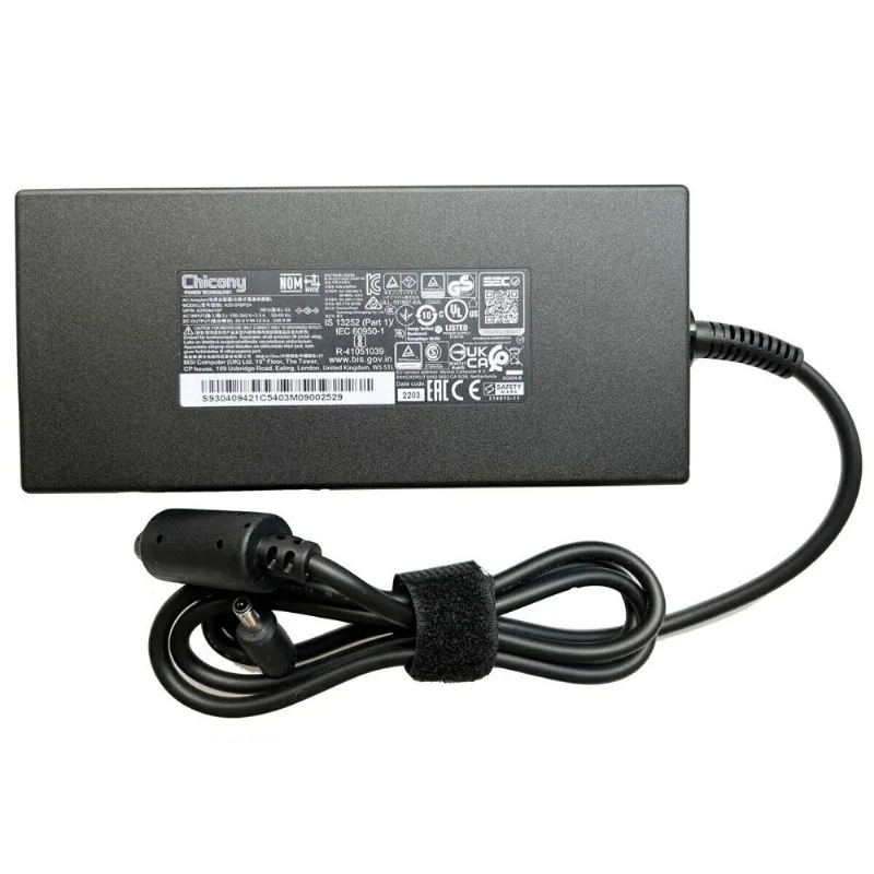 Cargador laptop MSI 240w 20v 12a Punta fina 4.5-3.0mm