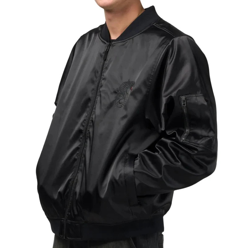 Souvenir Flight Bomber Jacket - Black M