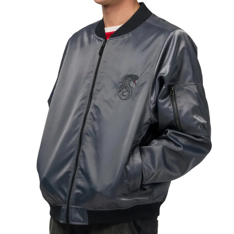 Souvenir Flight Bomber Jacket - Wolf Grey L