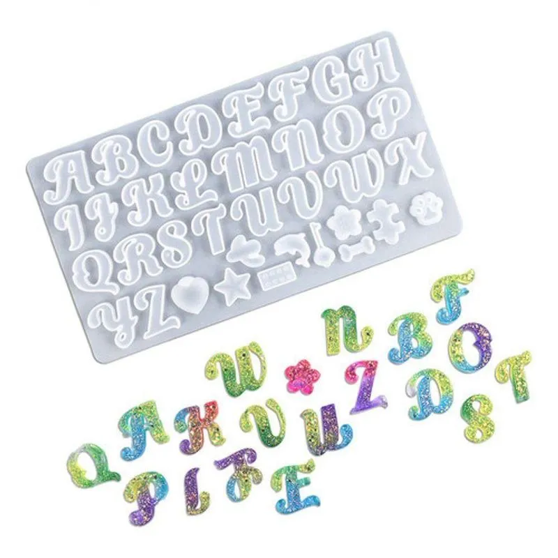 Molde De Silicone Emoji/letras/alfabeto Para Resina