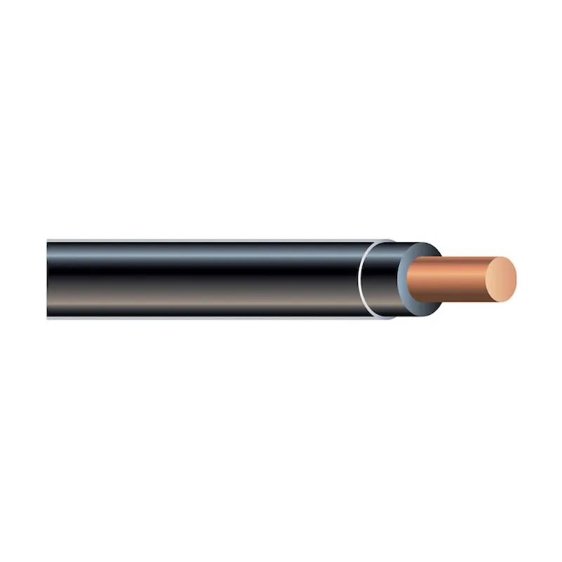 Southwire 14 AWG Black Solid Copper THHN Wire