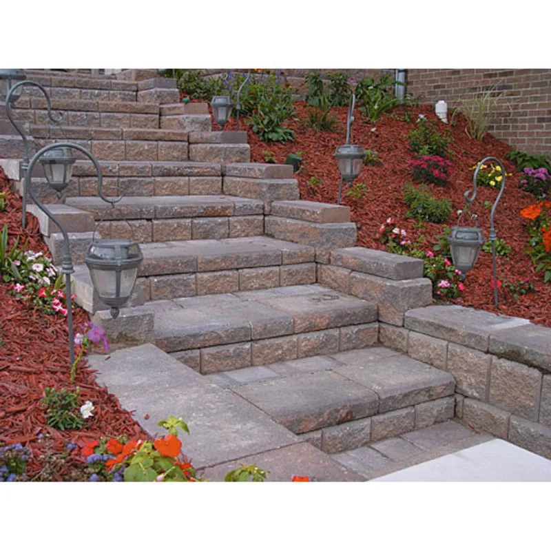 Expocrete AB Jumbo Retaining Wall Block - Concrete Material - Rocky Mountain Blend - 8 1/2-in W x 7 5/8-in H
